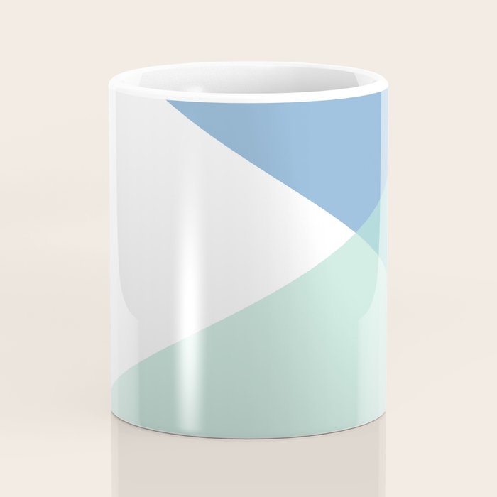 Geometrics - seafoam & blue concrete Coffee Mug Gallery Image 4