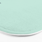 Geometrics - seafoam & blue concrete Bath Mat Gallery Image 3