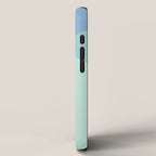 Geometrics - seafoam & blue concrete iPhone Case Gallery Image 2