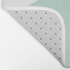 Geometrics - seafoam & blue concrete Bath Mat Gallery Image 2