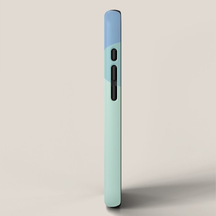 Geometrics - seafoam & blue concrete iPhone Case Gallery Image 2