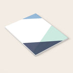 Geometrics - seafoam & blue concrete Notebook Gallery Image 3