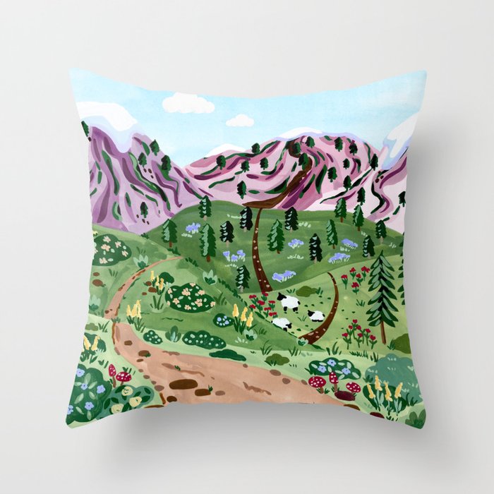 New Zealand Throw Pillow Gallery Image 1