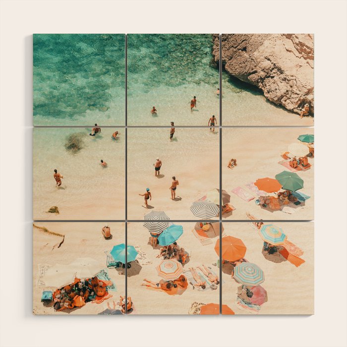 Puglia Beach Wood Wall Art Gallery Image 1