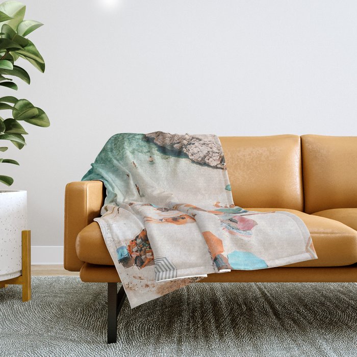 Puglia Beach Throw Blanket Gallery Image 1