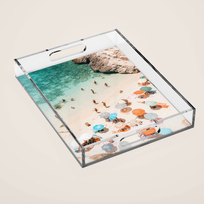 Puglia Beach Acrylic Tray Gallery Image 1