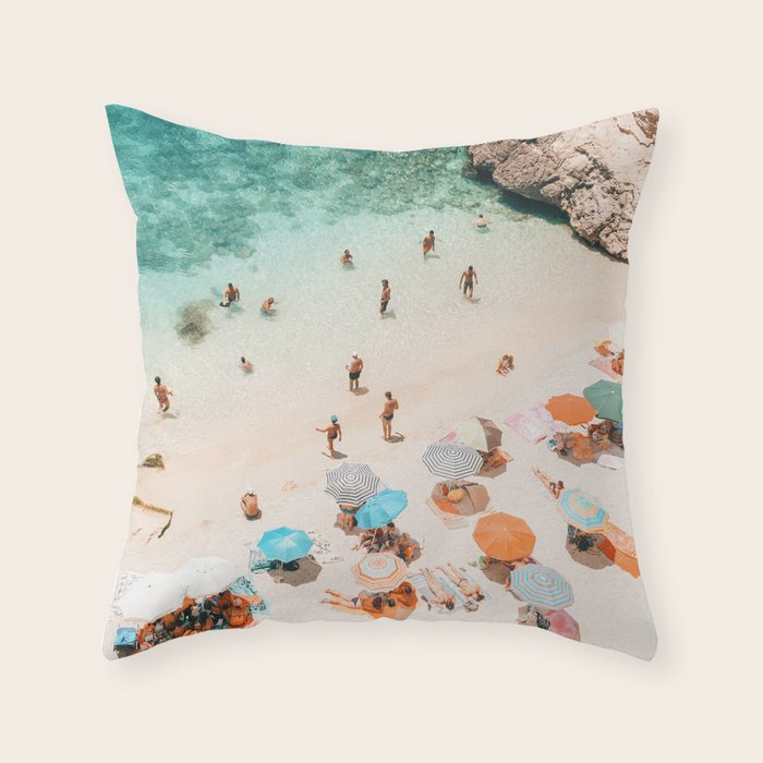 Puglia Beach Throw Pillow Gallery Image 6