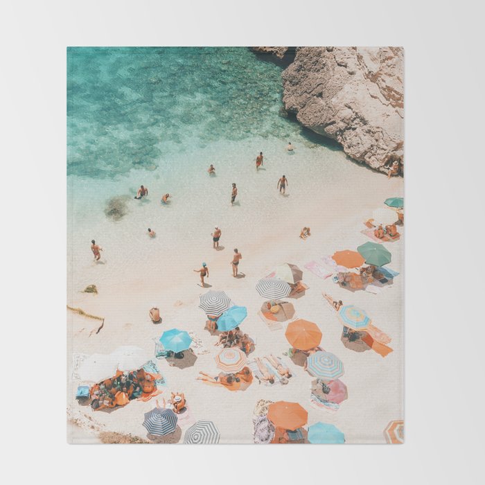 Puglia Beach Throw Blanket Gallery Image 2