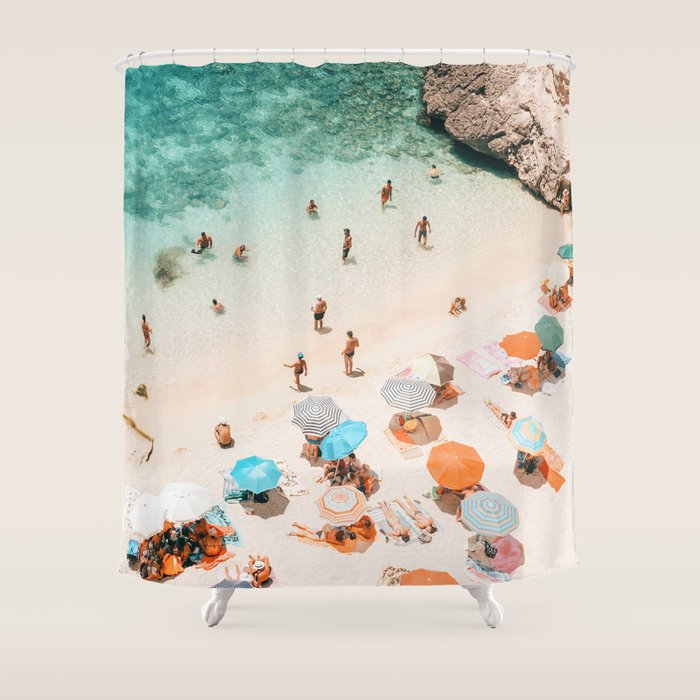 Puglia Beach Shower Curtain Gallery Image 1