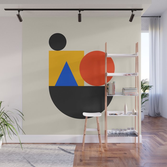 Balance 02: Bauhaus Mid-Century Edition Wall Mural Gallery Image 1