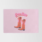 YEEE HAW Cowgirl Boots Rug Gallery Image 2