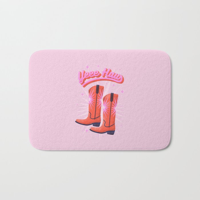 YEEE HAW Cowgirl Boots Bath Mat Gallery Image 1