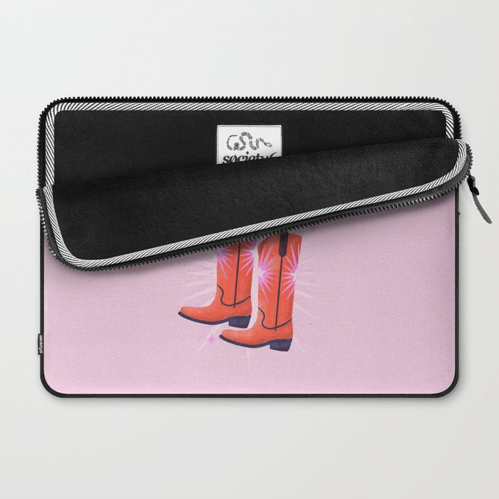 YEEE HAW Cowgirl Boots Laptop Sleeve Gallery Image 2