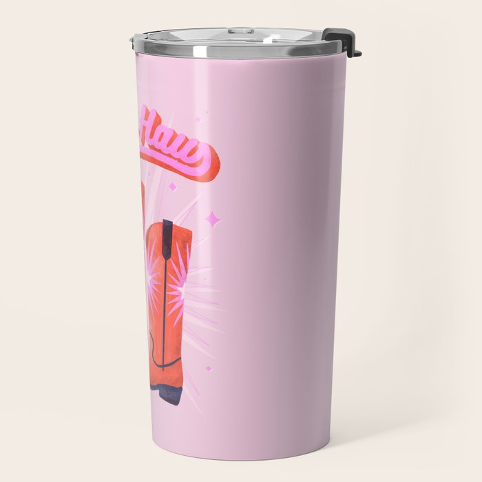YEEE HAW Cowgirl Boots Travel Mug Gallery Image 2