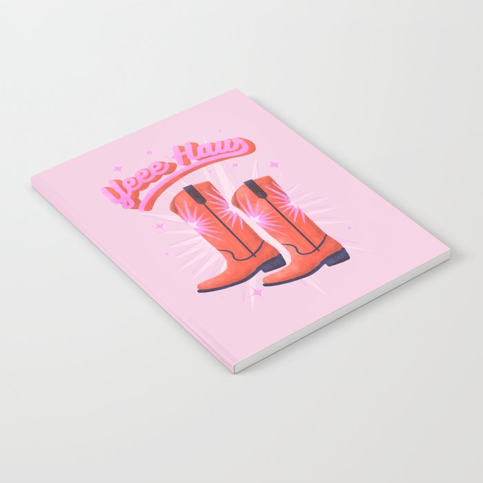 YEEE HAW Cowgirl Boots Notebook Gallery Image 1