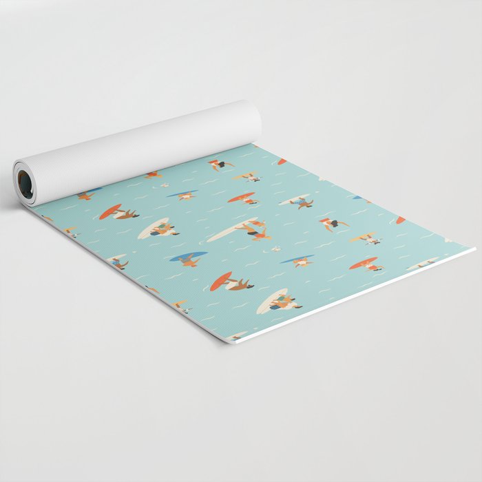 Surfing kids Yoga Mat Gallery Image 2