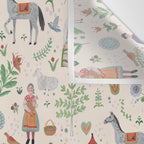 Swedish Folk Art Wall Tapestry Gallery Image 3