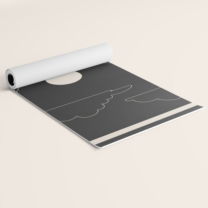 Mountain Trees Dark Yoga Mat Gallery Image 2