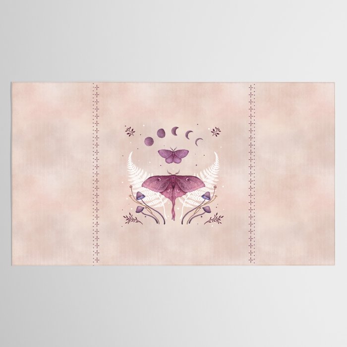 Luna and Emerald - Vintage Pink Tablecloth Gallery Image 2