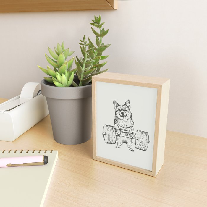 Corgi Lift Mini Art Print Gallery Image 2