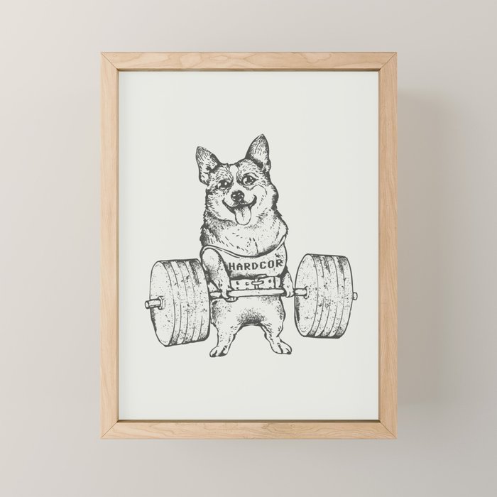 Corgi Lift Mini Art Print Gallery Image 1