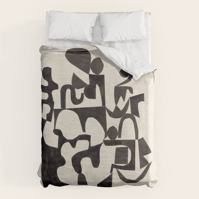 Ink Labyrinth Duvet Cover Gallery Image 6