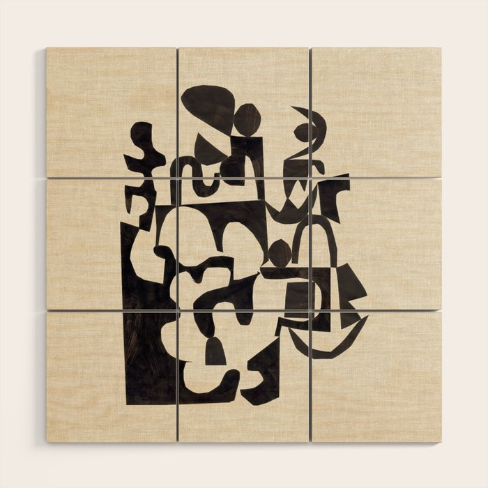 Ink Labyrinth Wood Wall Art Gallery Image 1