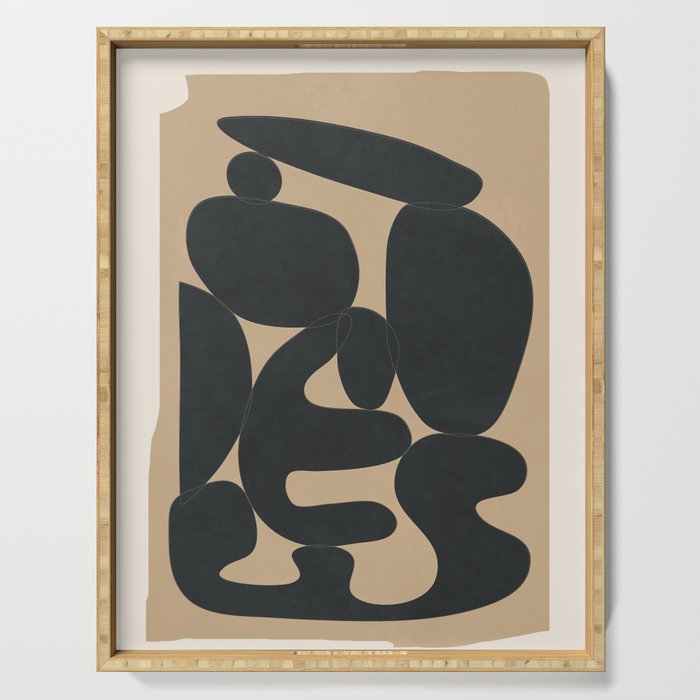 Modern Abstract Art 29 Serving Tray Gallery Image 1