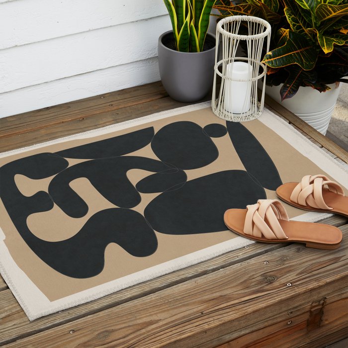 Modern Abstract Art 29 Outdoor Rug Gallery Image 2