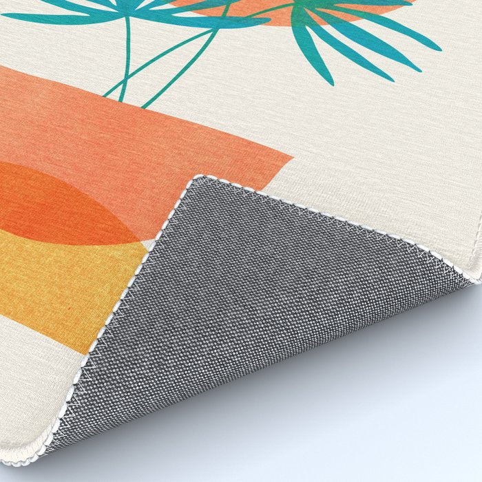 Summer Eclipse Mid Century Abstract Shapes Rug Gallery Image 4