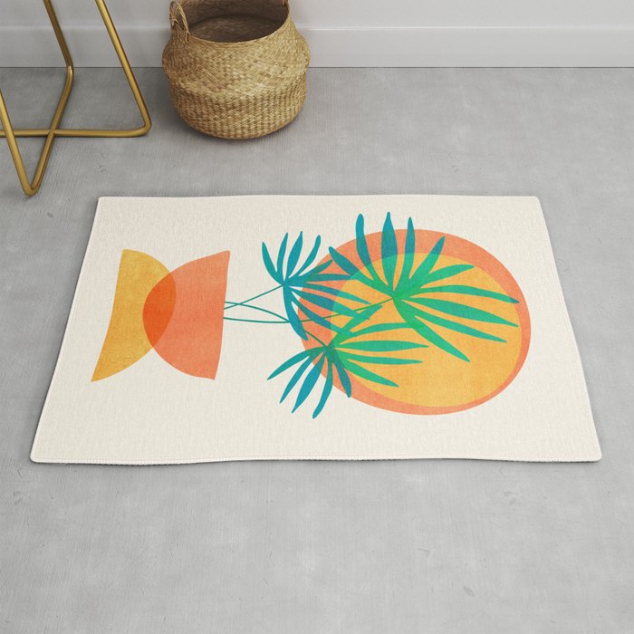 Summer Eclipse Mid Century Abstract Shapes Rug Gallery Image 1