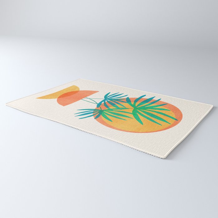 Summer Eclipse Mid Century Abstract Shapes Rug Gallery Image 3