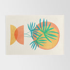 Summer Eclipse Mid Century Abstract Shapes Rug Gallery Image 2