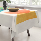 Summer Eclipse Mid Century Abstract Shapes Tablecloth Gallery Image 3