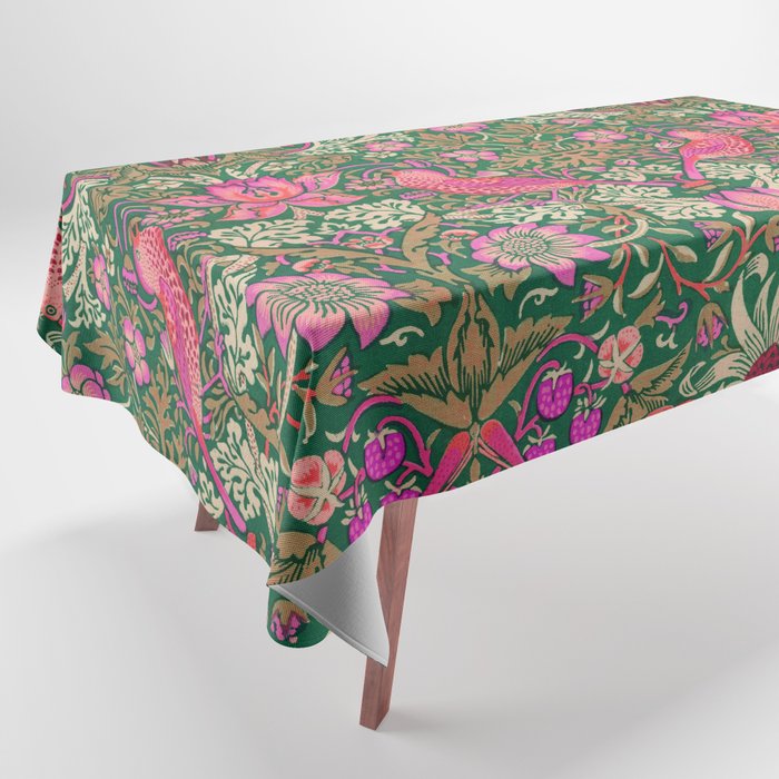 William Morris "Strawberry Thief" 7. Tablecloth Gallery Image 1