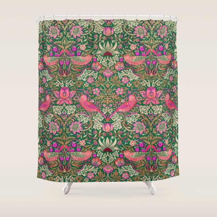 William Morris "Strawberry Thief" 7. Shower Curtain Gallery Image 1