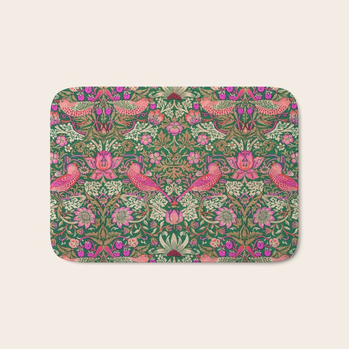 William Morris "Strawberry Thief" 7. Bath Mat Gallery Image 1
