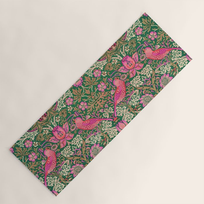 William Morris "Strawberry Thief" 7. Yoga Mat Gallery Image 1