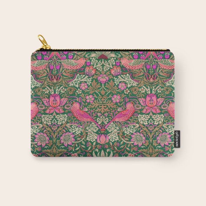 William Morris "Strawberry Thief" 7. Carry All Pouch Gallery Image 1