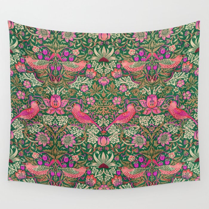 William Morris "Strawberry Thief" 7. Wall Tapestry Gallery Image 1