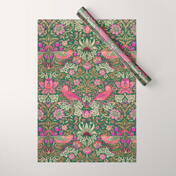 William Morris "Strawberry Thief" 7. Wrapping Paper Gallery Image 1