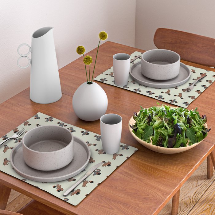 Olympic Lifting Dachshund Placemat Gallery Image 2