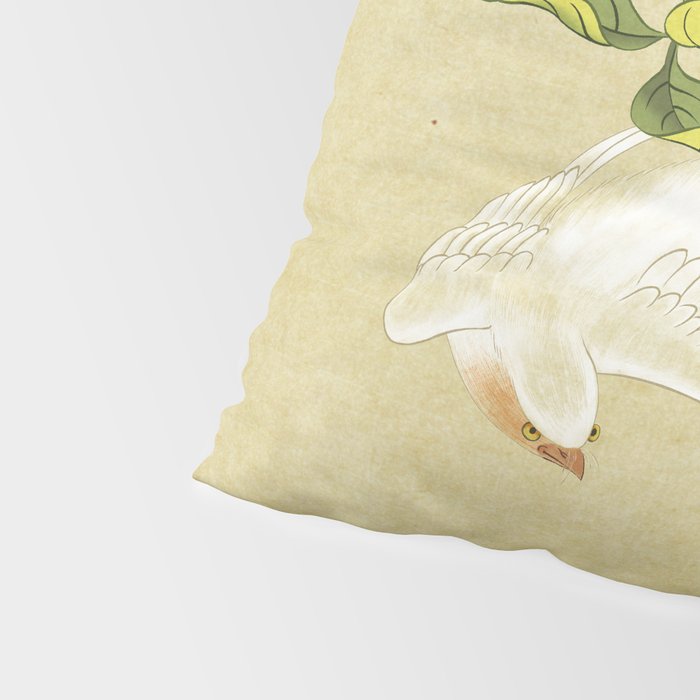 Pear blossoms and white swallow Type A: Minhwa-Korean traditional/folk art Pillow Sham Gallery Image 4