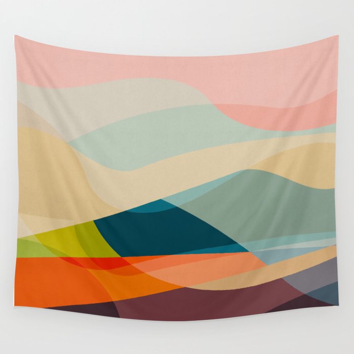 abstract shapes 2 Wall Tapestry Gallery Image 1