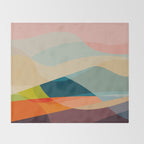 abstract shapes 2 Throw Blanket Gallery Image 2