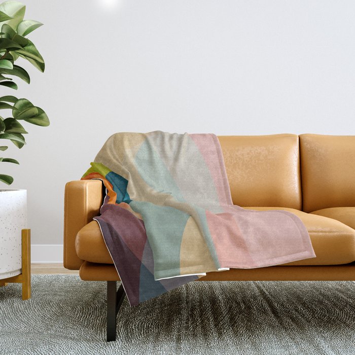 abstract shapes 2 Throw Blanket Gallery Image 1