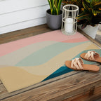 abstract shapes 2 Outdoor Rug Gallery Image 2