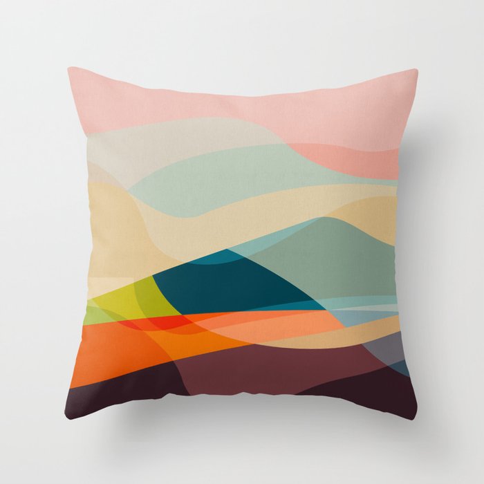 abstract shapes 2 Throw Pillow Gallery Image 6
