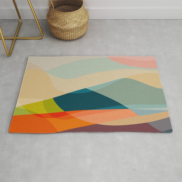 abstract shapes 2 Rug Gallery Image 1