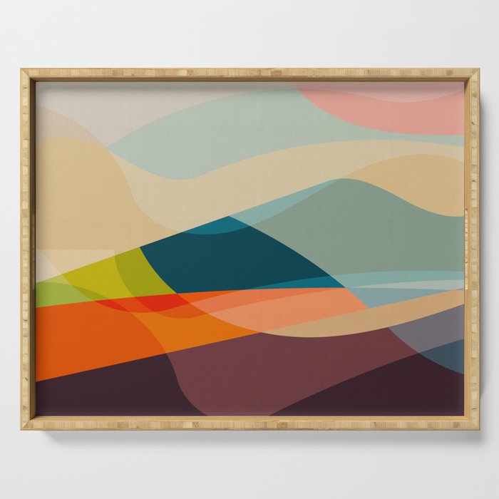 abstract shapes 2 Serving Tray Gallery Image 1